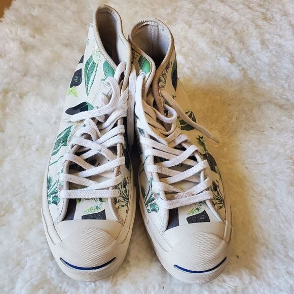 Converse‎ Jack Purcell High Top Sneaker Womens Size 10.5 Carnivorous Prin… - Picture 2 of 9